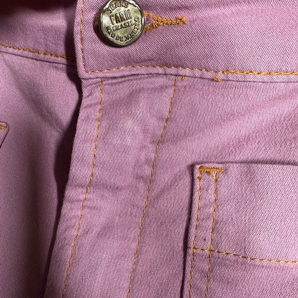 Farm Rio lavender Sailor Jeans. Size 29 no stretch. Hems have bee taken up. - Picture 4 of 12